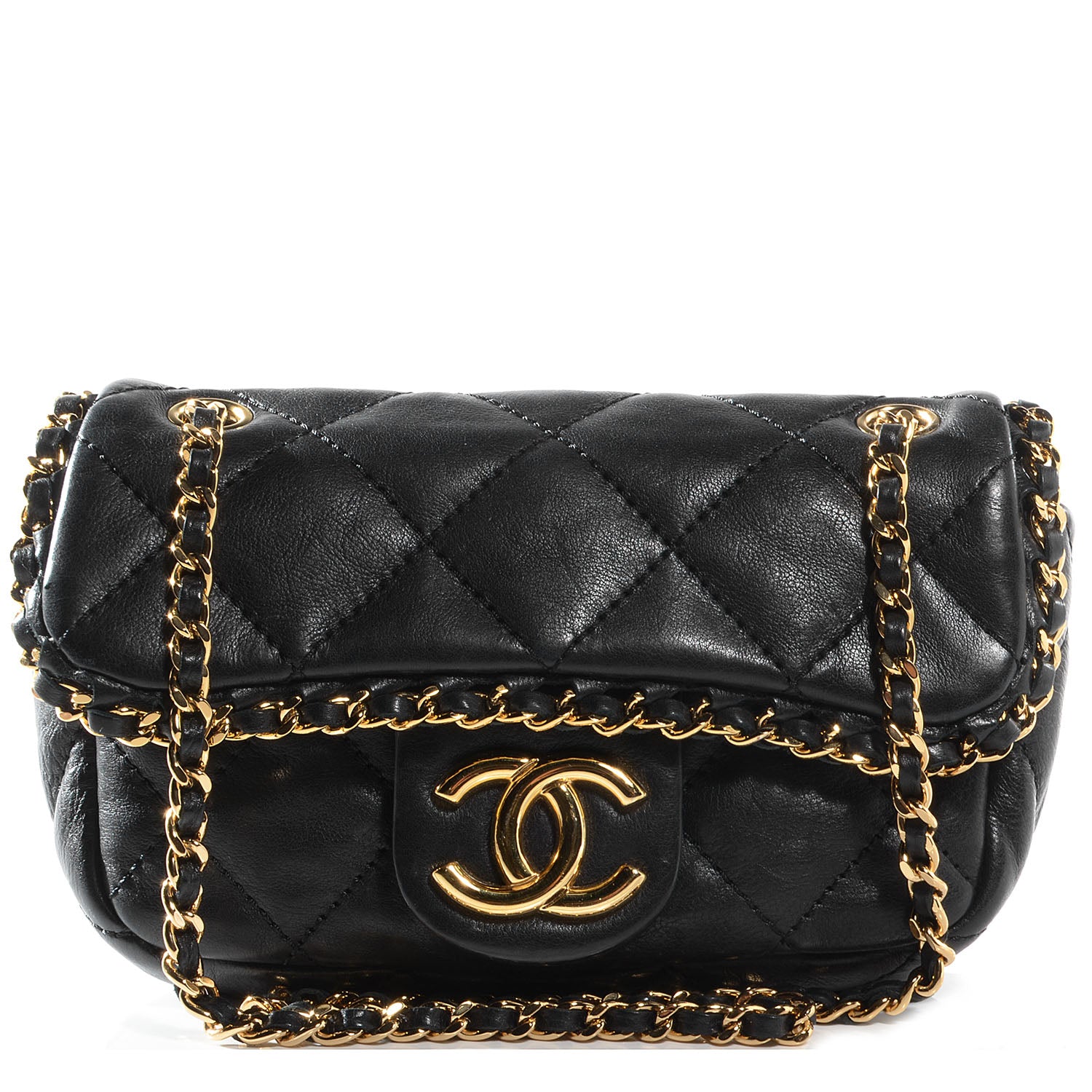 Chanel Calfskin Mini Chain Me Flap Black 1 of 7