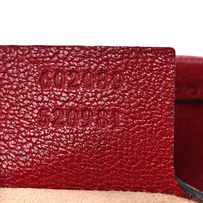 Gucci Sakai Be Green Calfskin Horsebit 1955 Cinch Top Messenger Bag New Cherry Red 7 of 9