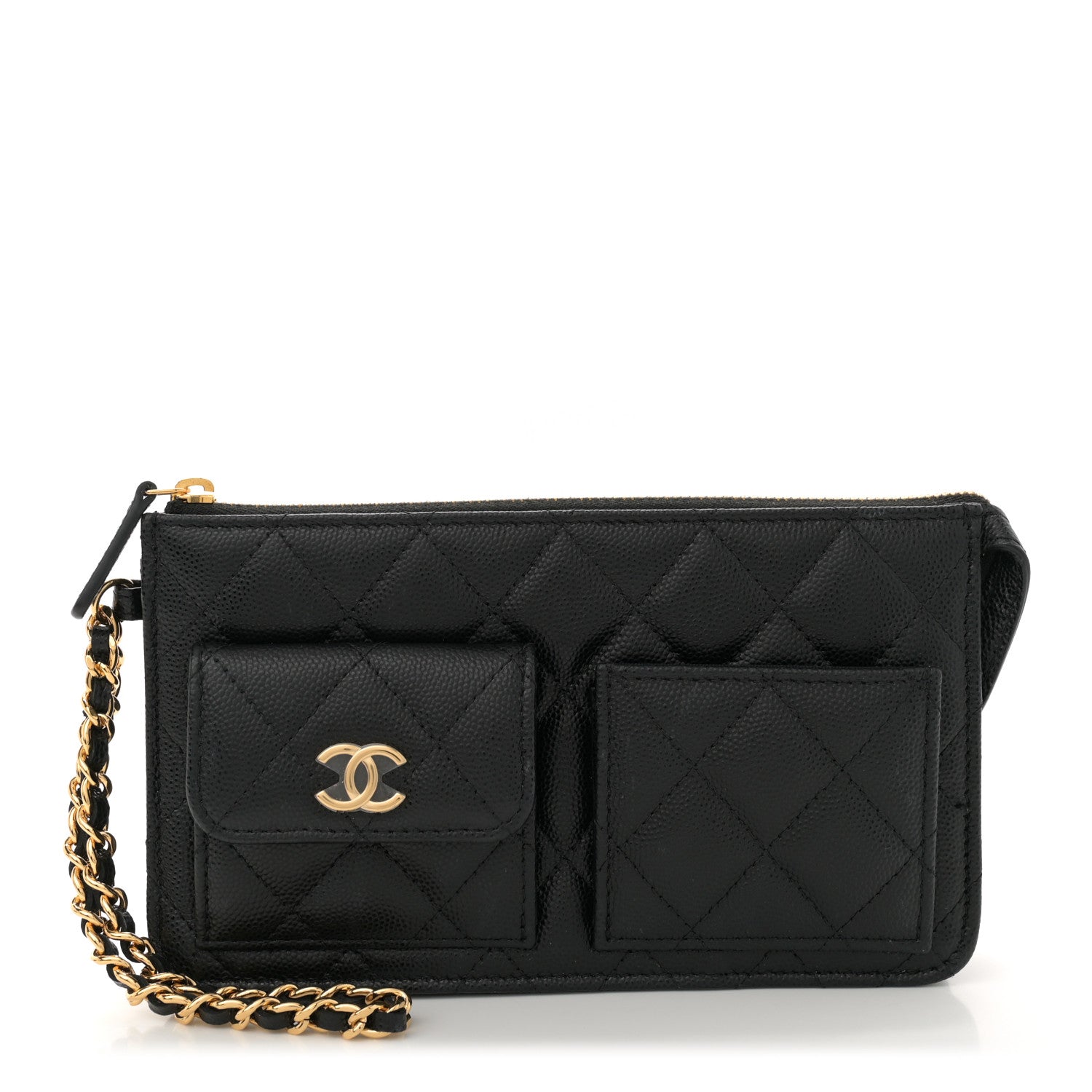Chanel Caviar Quilted Polly Pocket Pouch Black 1 of 7