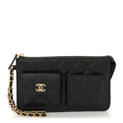 Chanel Caviar Quilted Polly Pocket Pouch Black 1 of 7