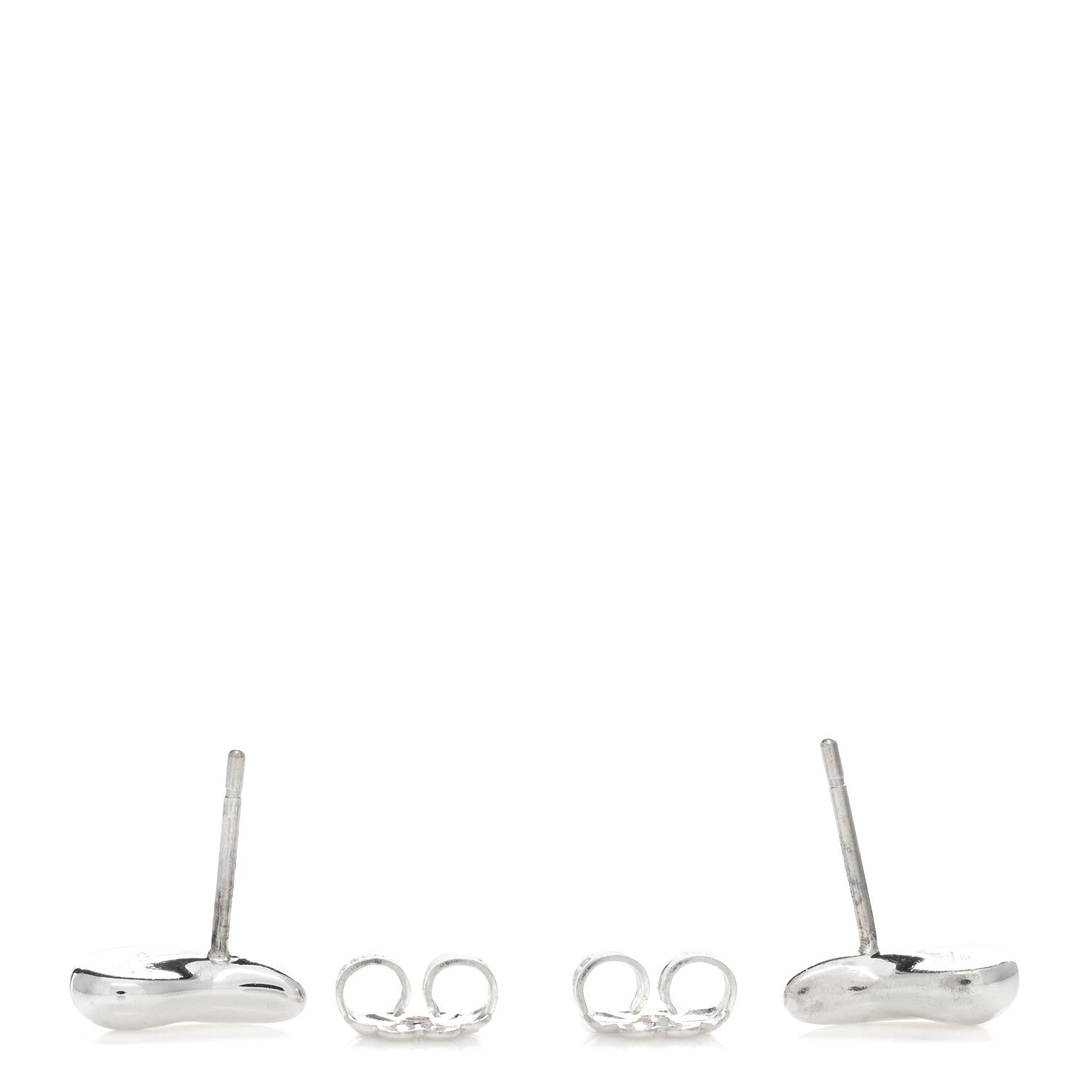 Tiffany Sterling Silver 10mm Elsa Peretti Teardrop Earrings 3 of 3