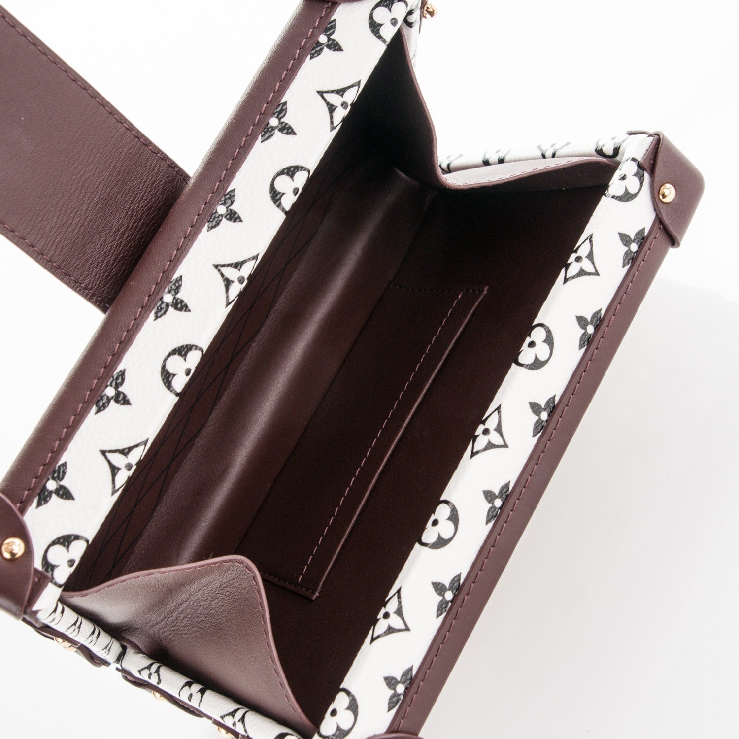 Louis Vuitton Monogram Petite Malle Black White 5 of 6