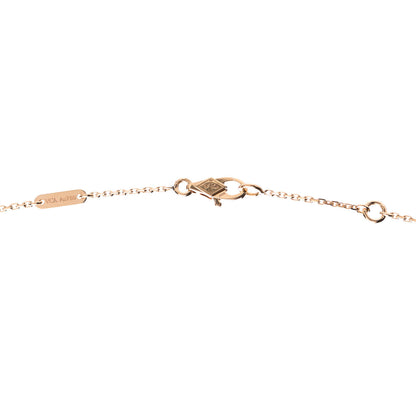 Van Cleef & Arpels 18K Yellow Gold Mother of Pearl Sweet Alhambra Butterfly Pendant Necklace 3 of 4