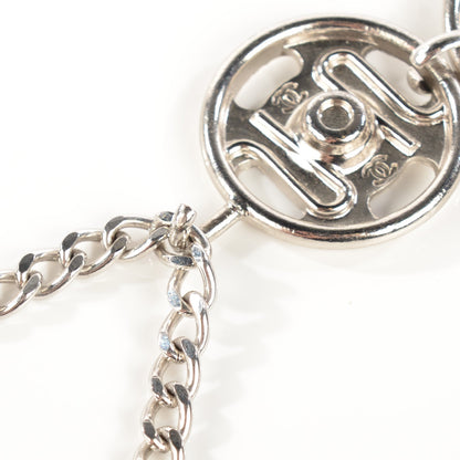 Chanel CC Button Belt Silver 5 of 5