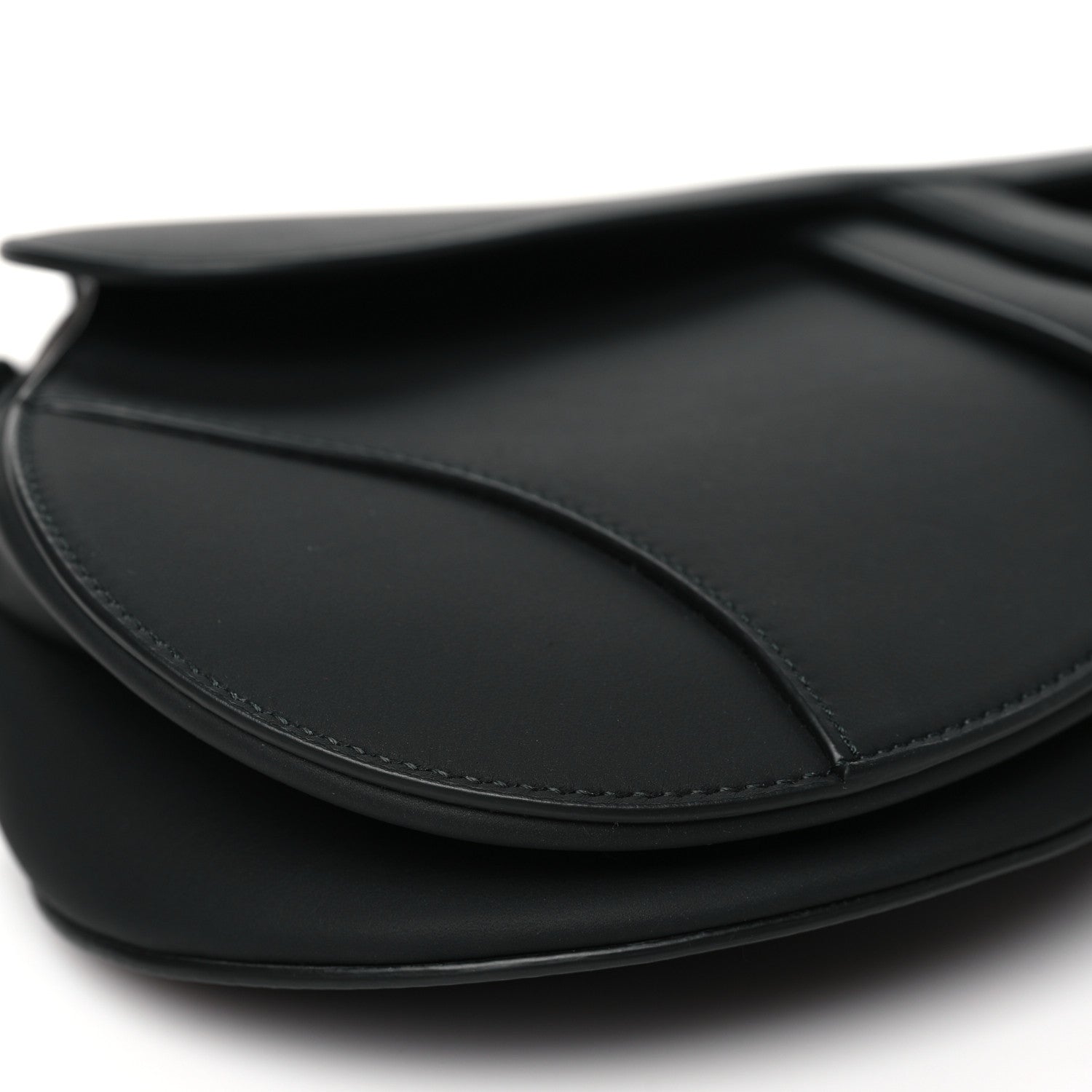 Christian Dior Ultra Matte Calfskin Saddle Bag Black 9 of 10