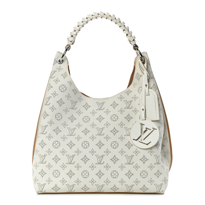 Louis Vuitton Mahina Carmel Hobo Snow 1 of 13