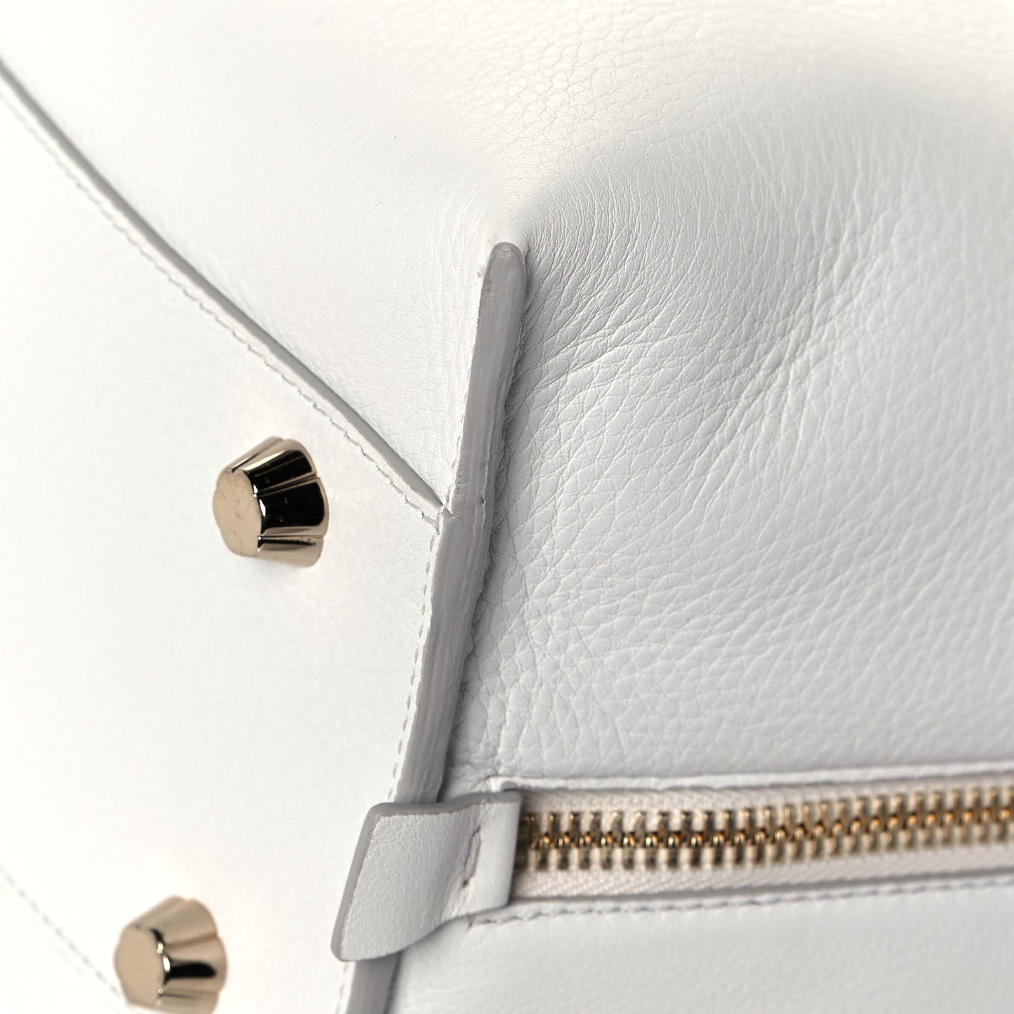 Calfskin Large Jet Set Shopper Tote White
