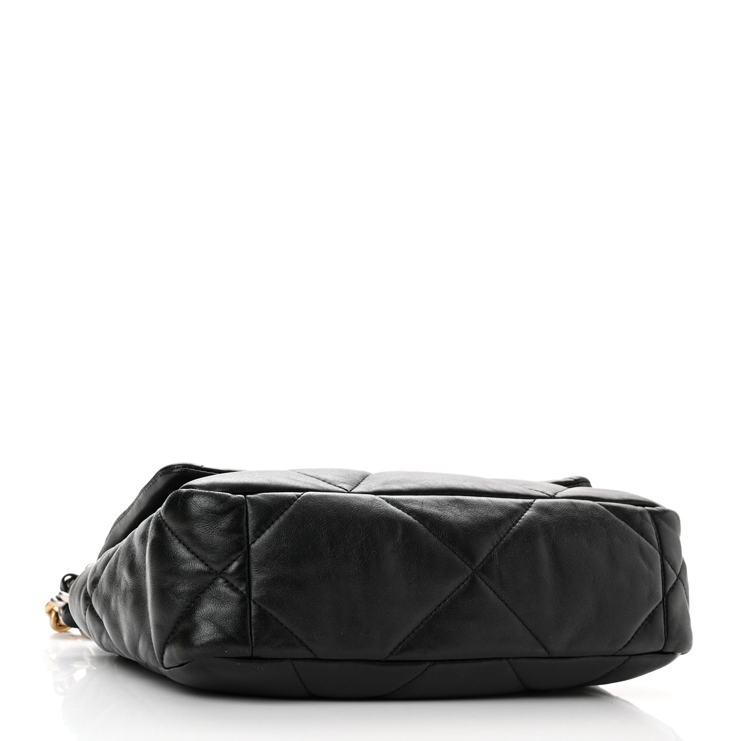 Lambskin Quilted Medium Chanel 19 Flap Black