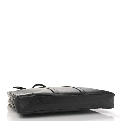 Louis Vuitton Epi Porte-Documents Voyage Briefcase Black 4 of 9