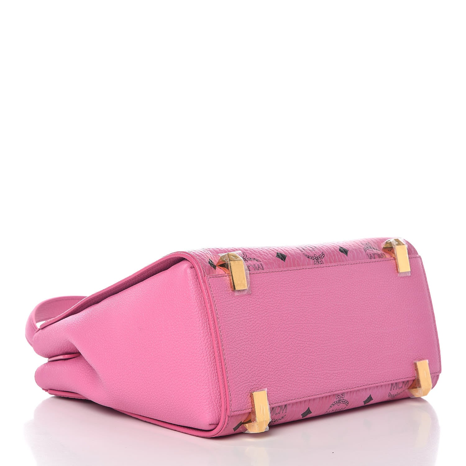MCM Visetos Small Corina Shoulder Bag Pink 4 of 10