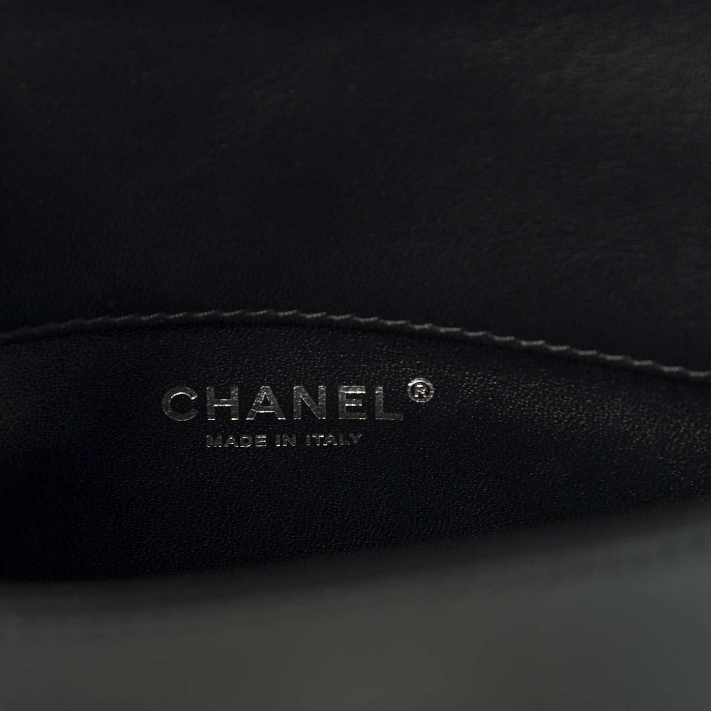 Calfskin Quilted Small Rock My Shoulder Flap Black