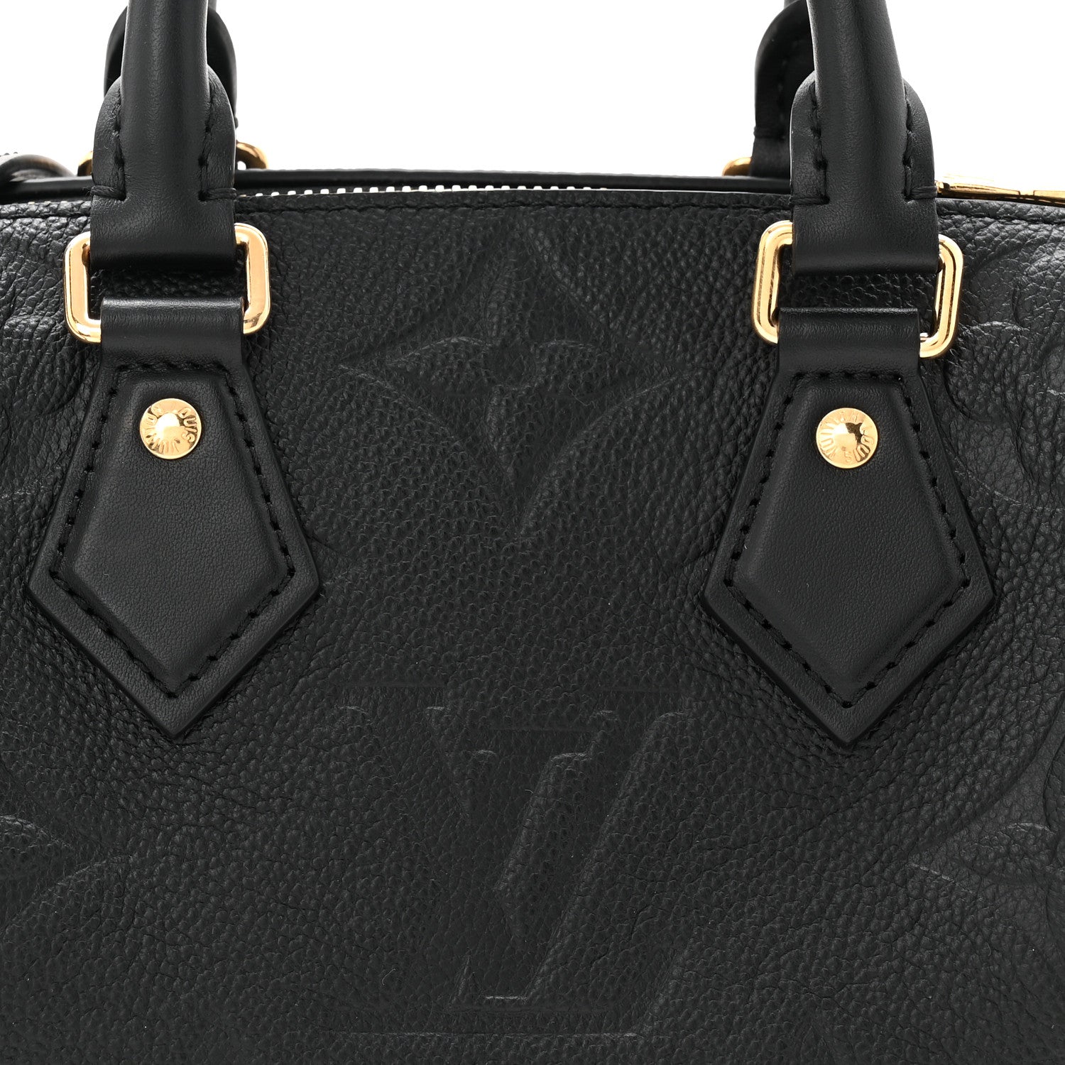 Louis Vuitton Empreinte Monogram Giant Speedy Bandouliere 20 Black 12 of 17