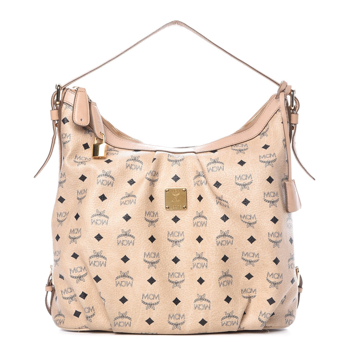 MCM Visetos Hobo Beige 1 of 17