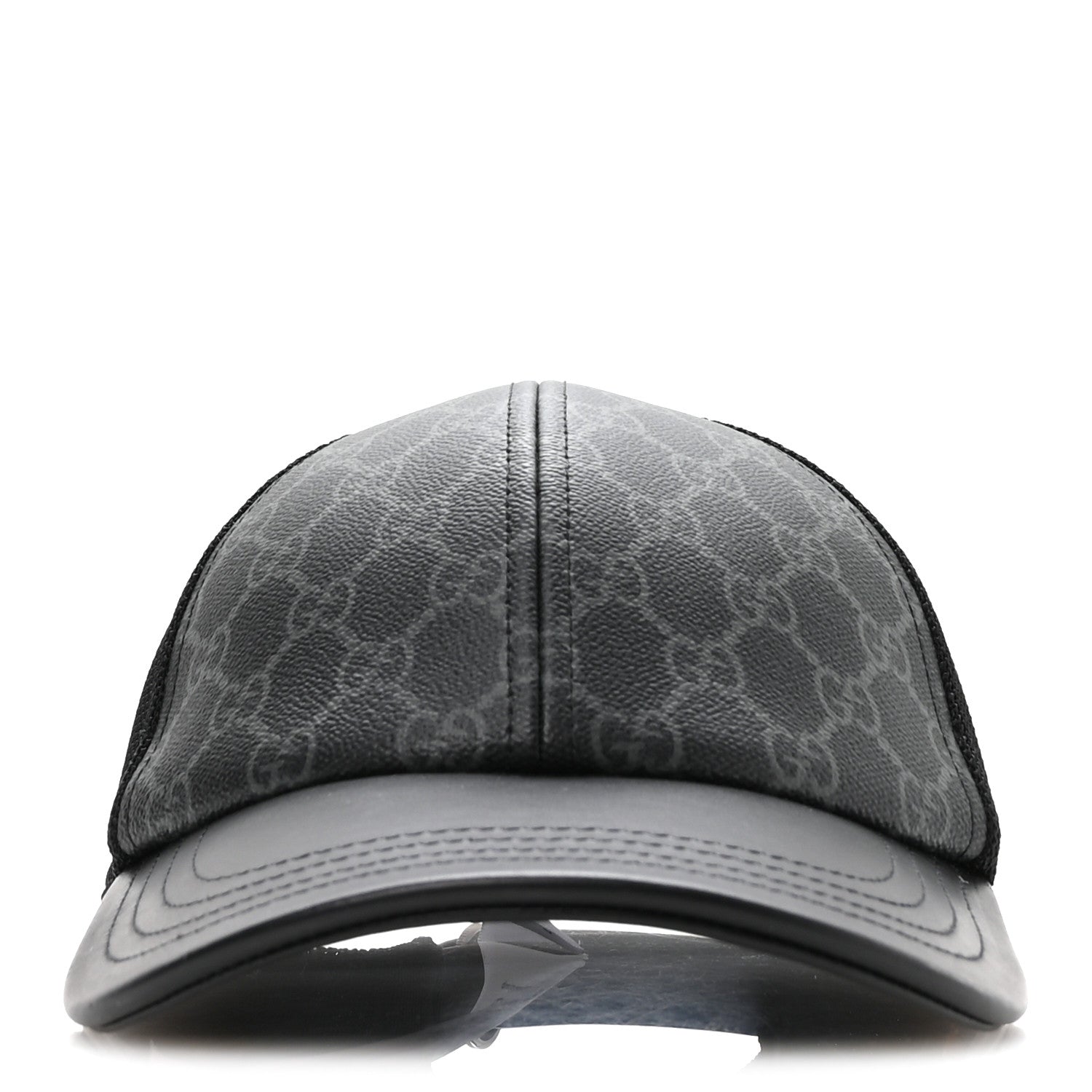 Gucci GG Supreme Monogram Baseball Hat S Black 3 of 9