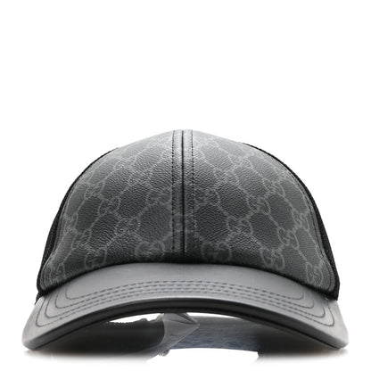 Gucci GG Supreme Monogram Baseball Hat S Black 3 of 9