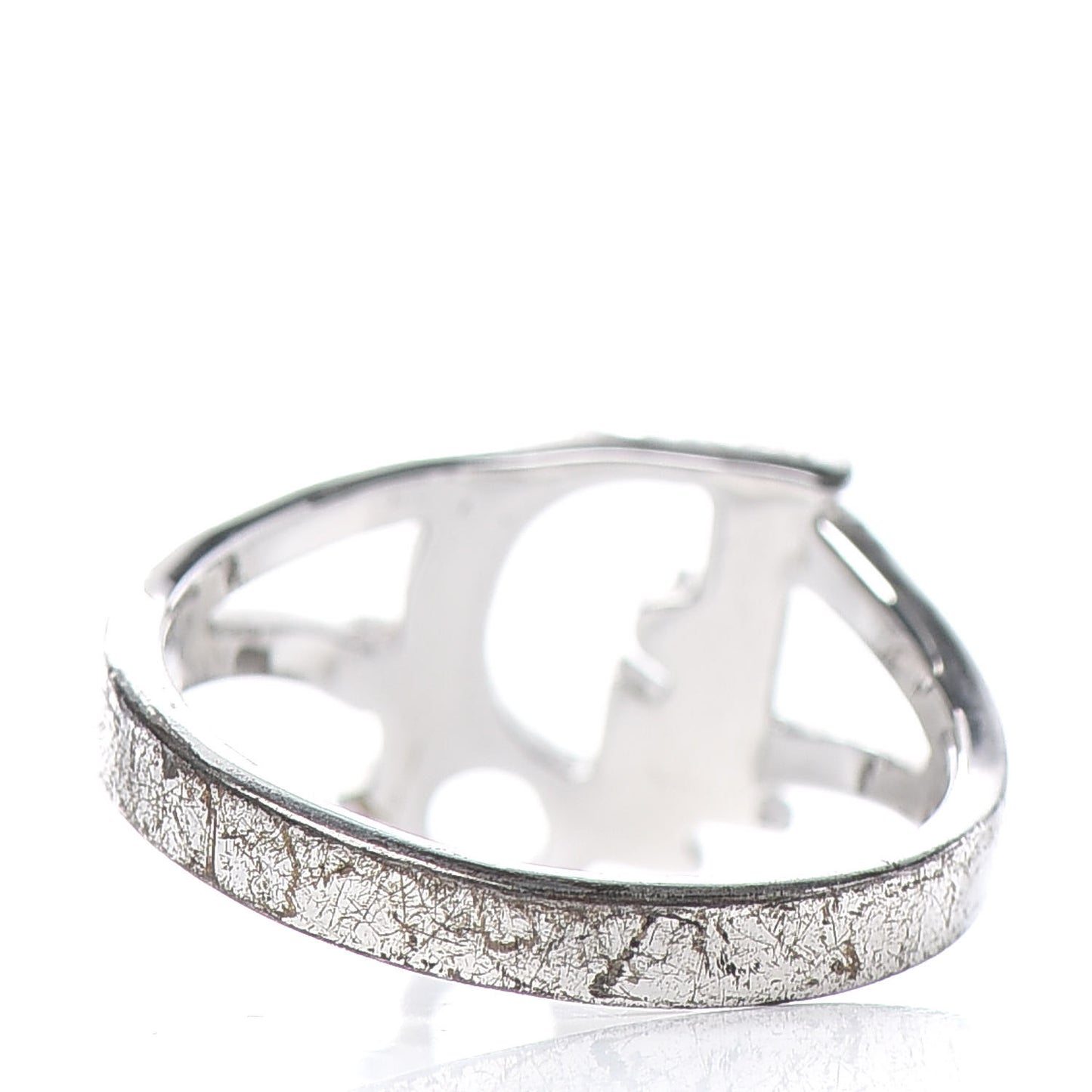 Crystal Logo Ring 7 Silver