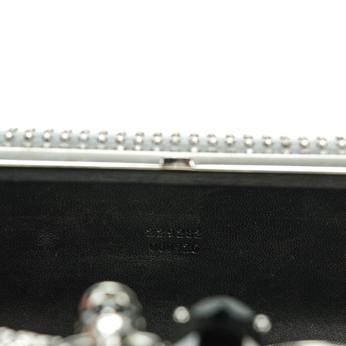 Studded Knucklebox Clutch Black