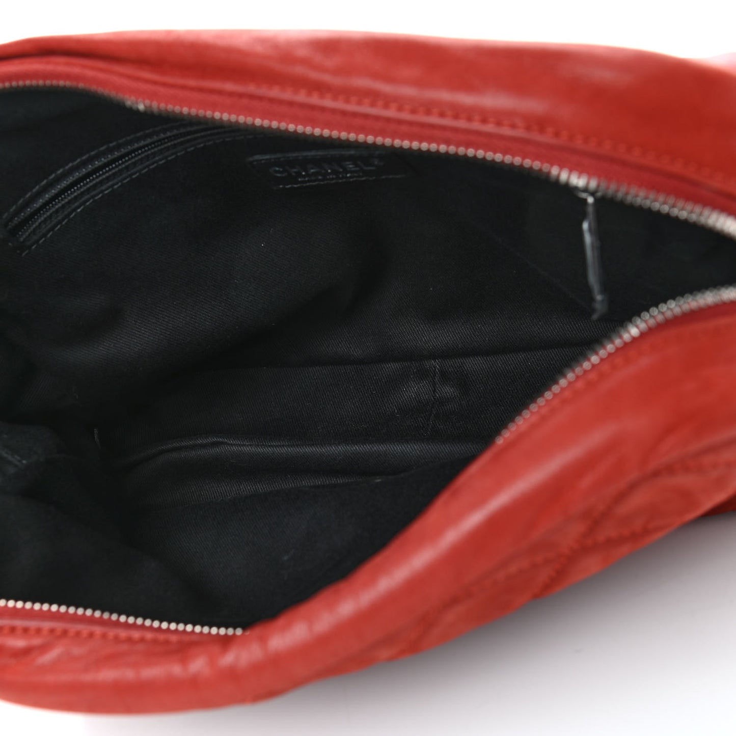 Iridescent Calfskin Medium In the Mix Flap Red