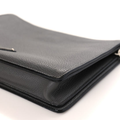 Prada Vitello Daino Wristlet Pouch Grey 8 of 8
