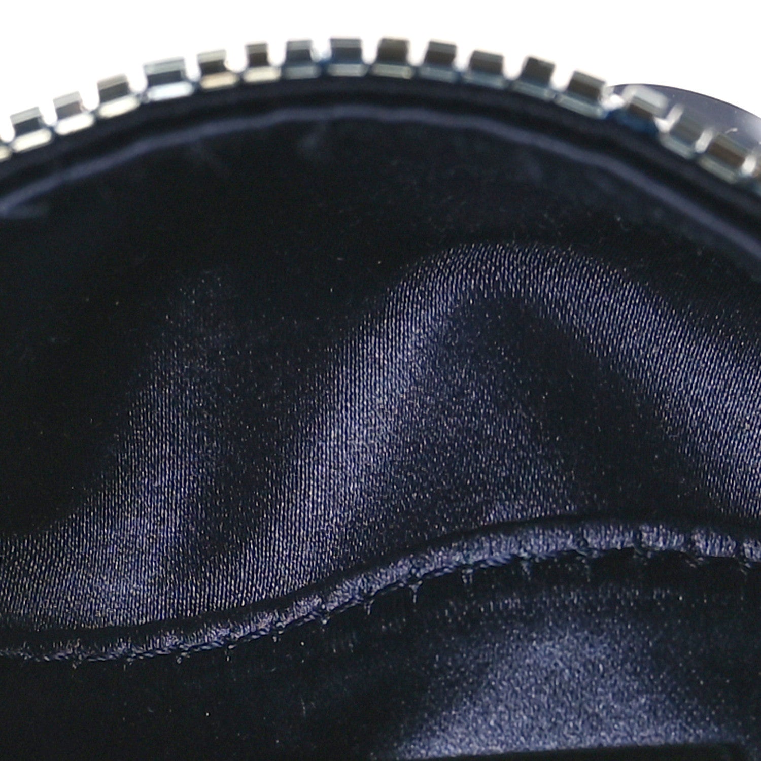 Fendi Sequin Paillettes Shiny Nappa Sex and the City Nano Maxi Buckle Baguette Charm Blue 5 of 11