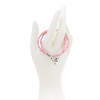 Hermes Swift Glenan Double Tour Bracelet T2 Rose Sakura 2 of 6