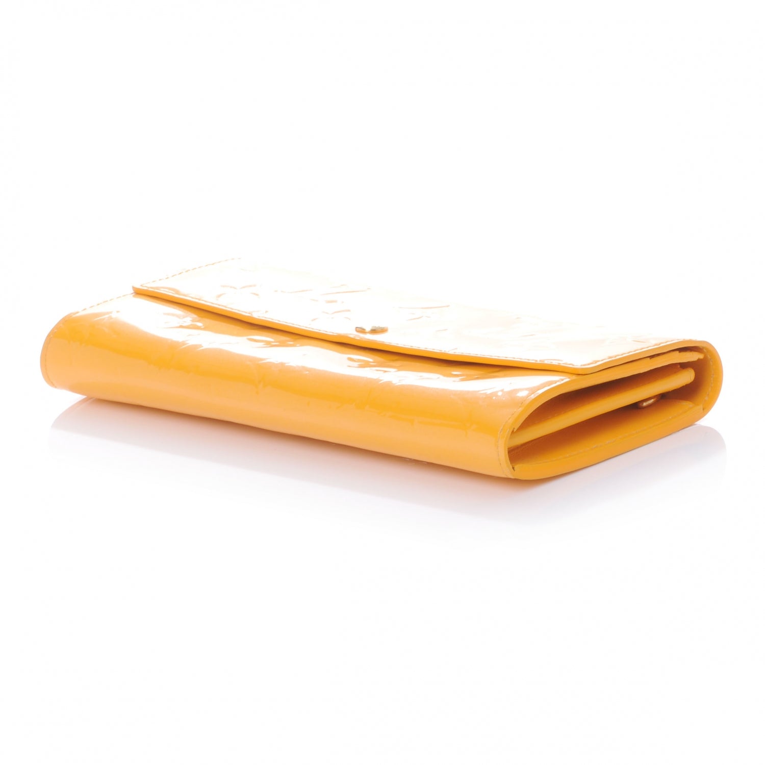 Louis Vuitton Vernis Sarah Wallet Jaune Passion 4 of 7