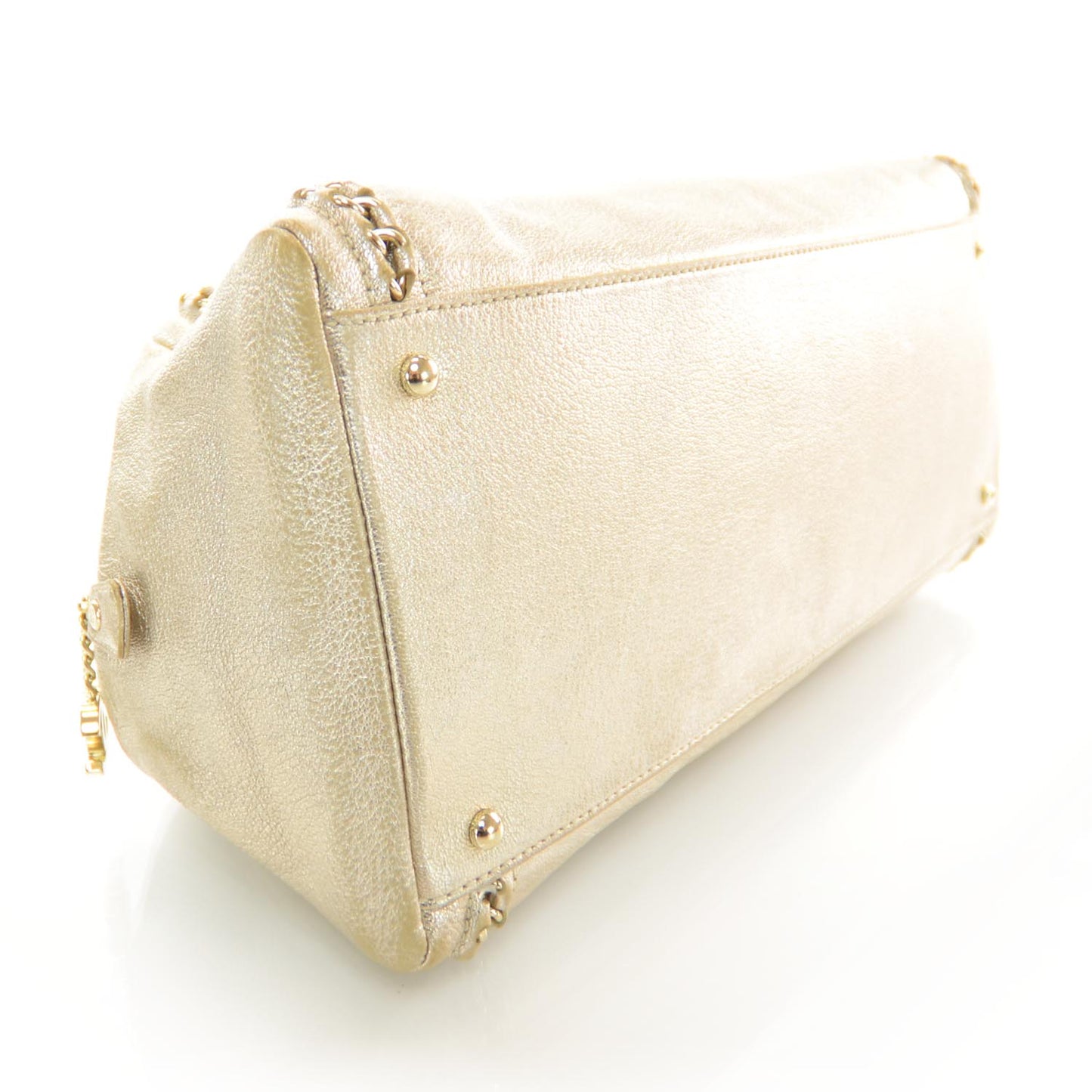 Luxe Ligne Medium Bowler Tote Metallic