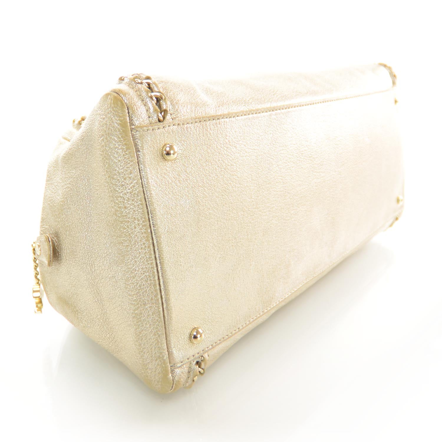 Chanel Luxe Ligne Medium Bowler Tote Metallic 3 of 9