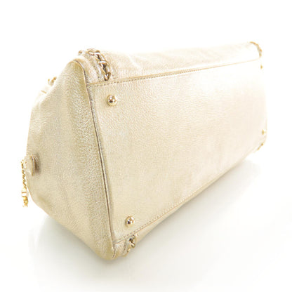 Chanel Luxe Ligne Medium Bowler Tote Metallic 3 of 9