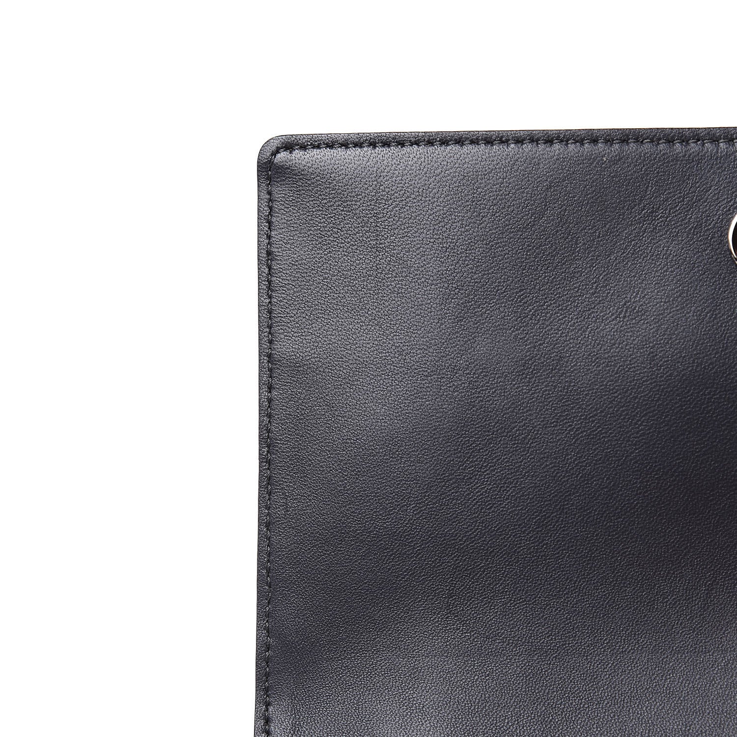 Christian Dior Metallic Patent Micro-Cannage Diorama Wallet on Chain Pouch Onyx Black 10 of 10