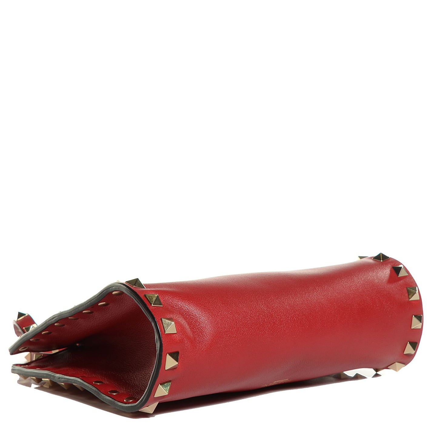 Calfskin Mini Rockstud Crossbody Bag Red