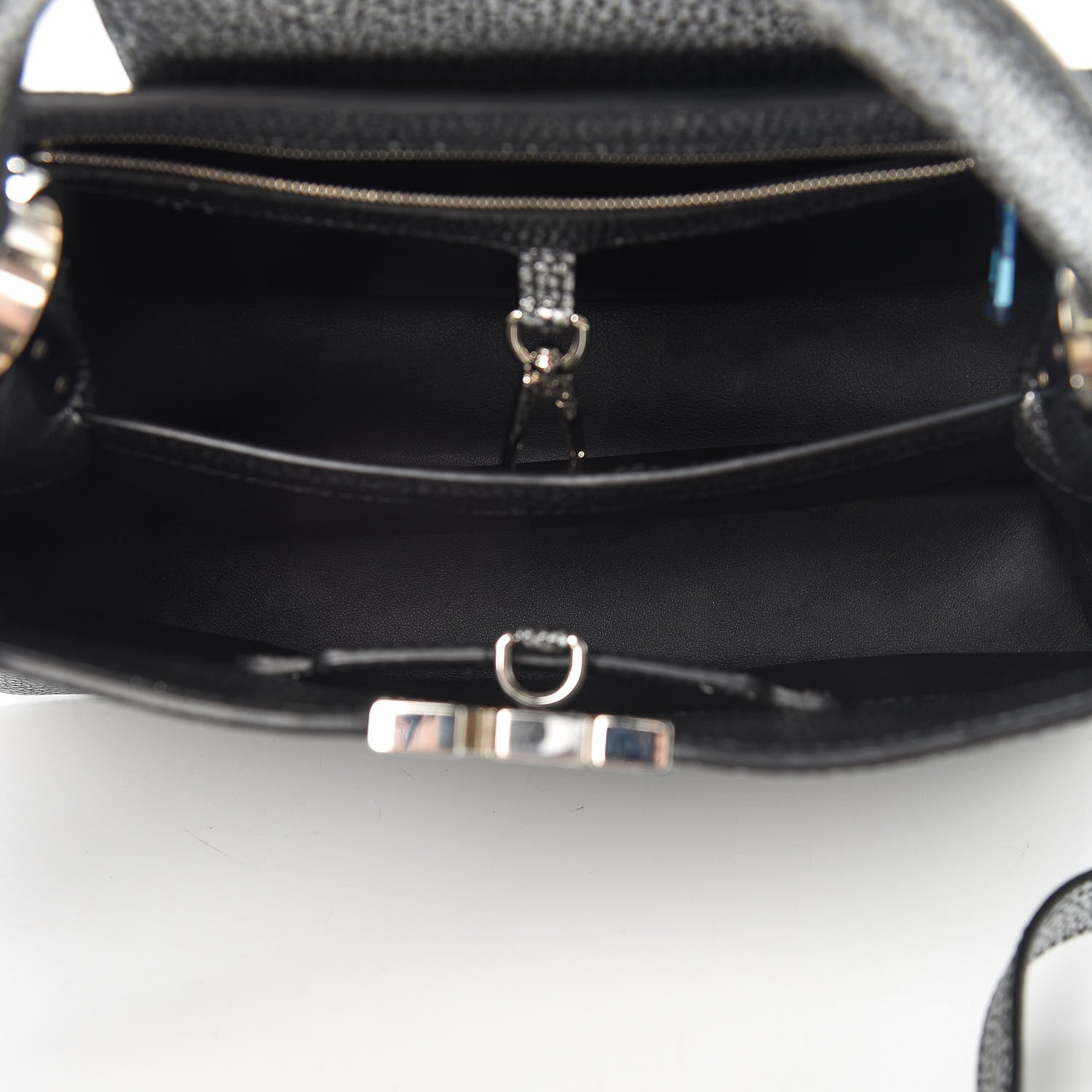 Louis Vuitton Taurillon Capucines PM Chrome 6 of 10