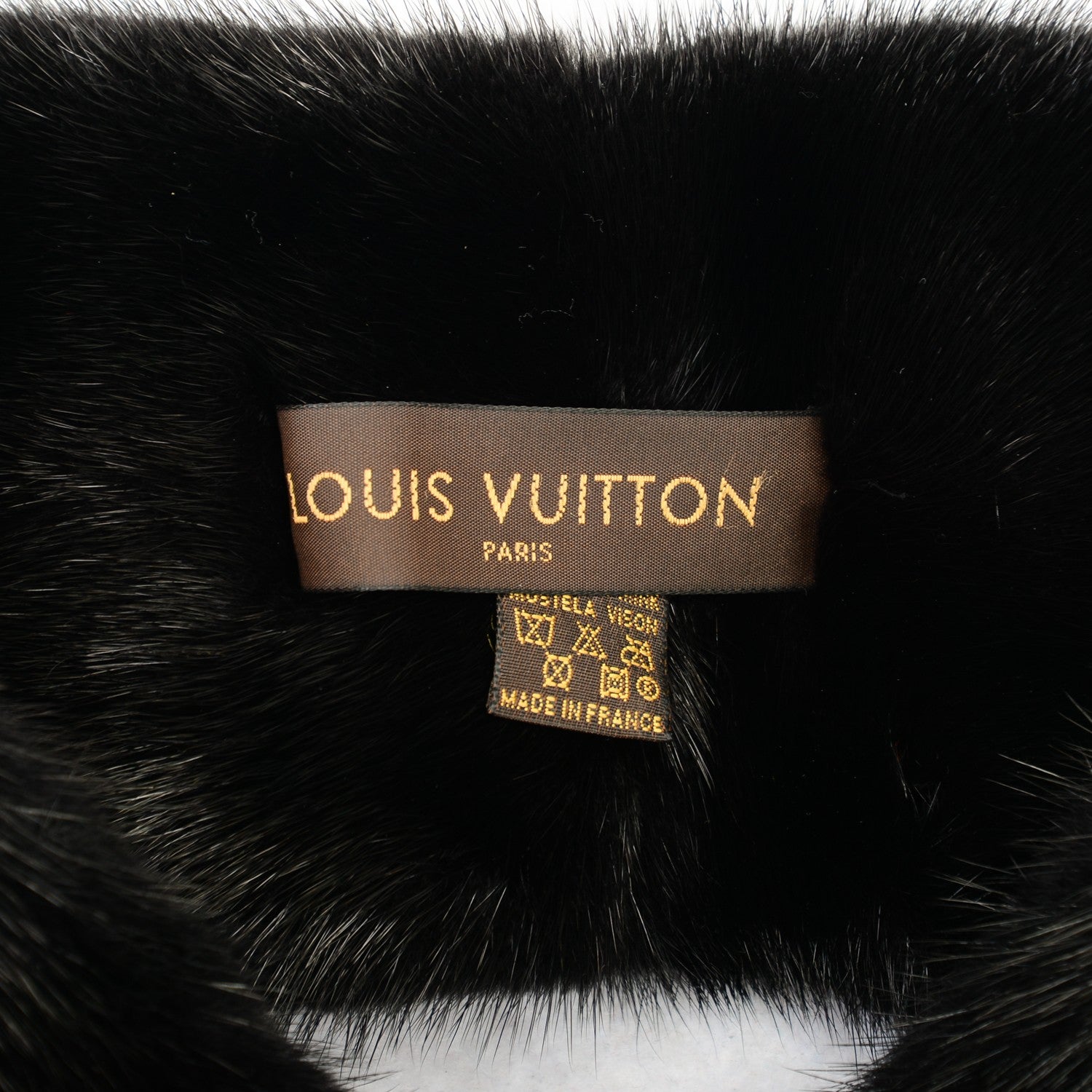 Louis Vuitton Mink Fur LV Scarf Black 3 of 3