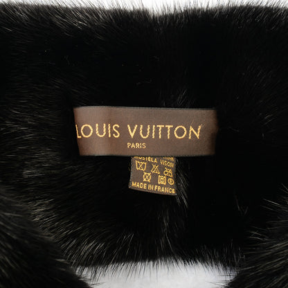 Louis Vuitton Mink Fur LV Scarf Black 3 of 3