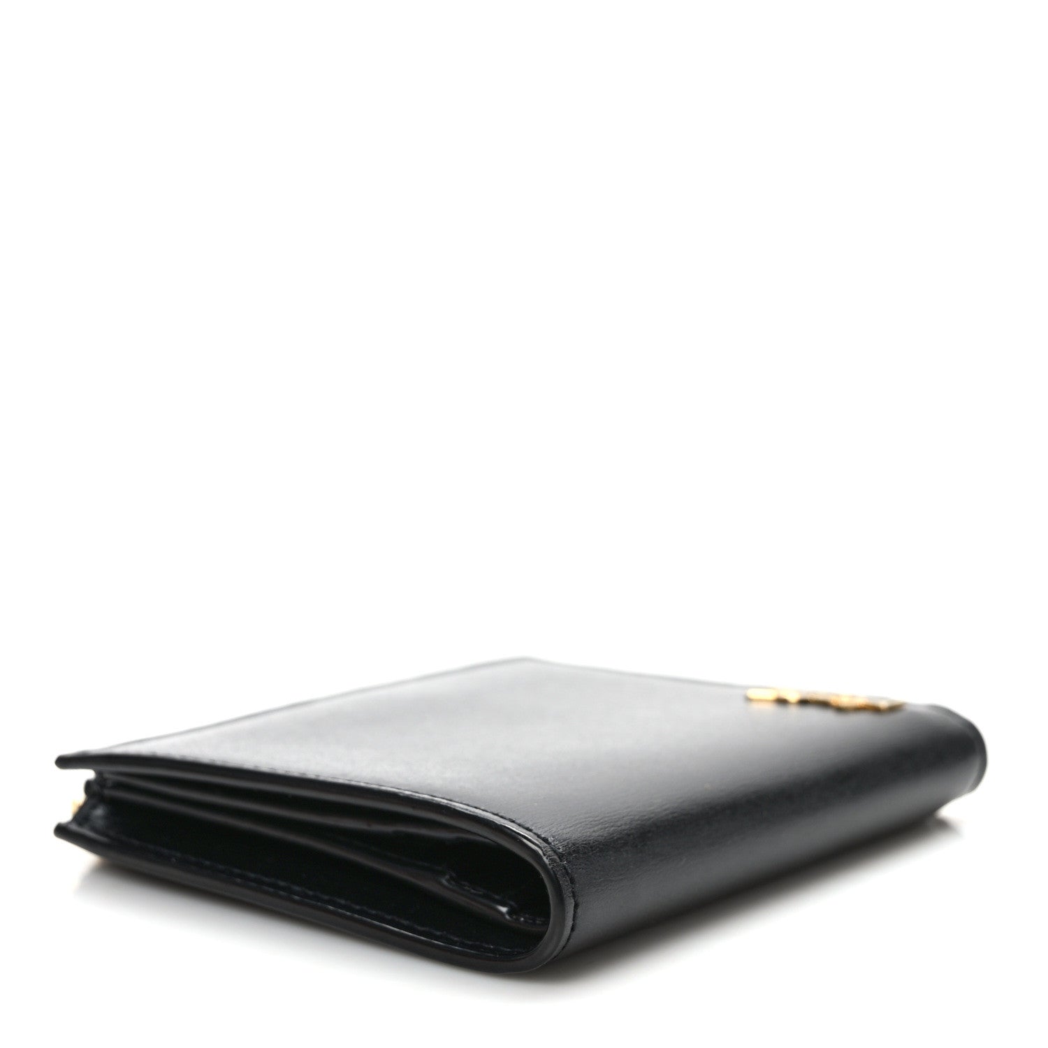 Saint Laurent Calfskin Compact Zip Wallet Black 4 of 6