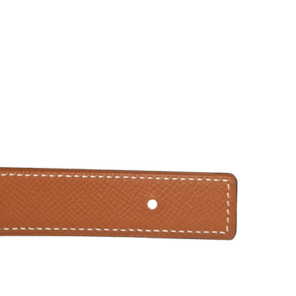 Hermes Swift Epsom 24mm Bubbles H Belt 75 Black Gold 6 of 9