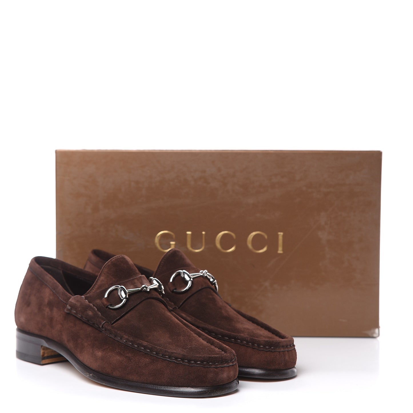 Suede Mens 1953 Horsebit Loafers 7.5 Brown