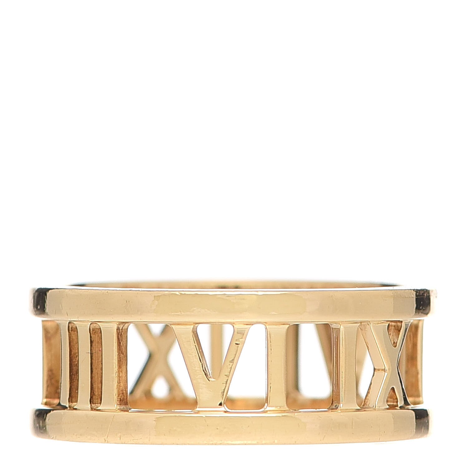 Tiffany 18K Yellow Gold Atlas Open Ring 48 4.5 1 of 4