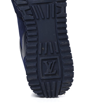 Louis Vuitton Suede Run Away Sneakers 37 Blue 6 of 8