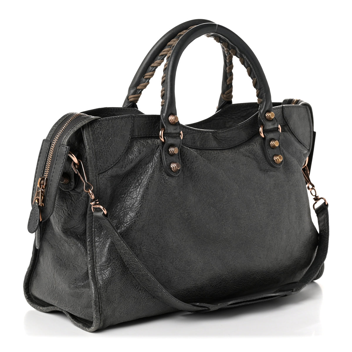 Agneau Giant 12 Rose Gold Hardware City Gris Tarmac