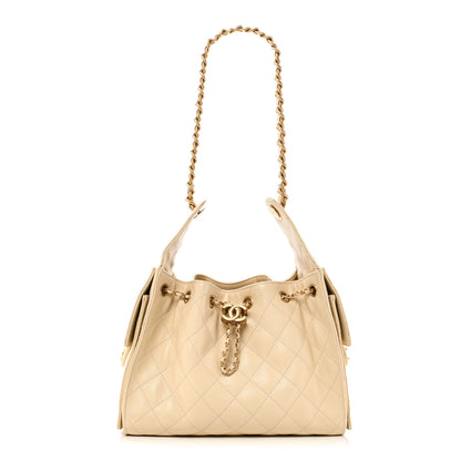 Chanel Caviar Quilted Small Chanel 25 Handbag Light Beige 1 of 10