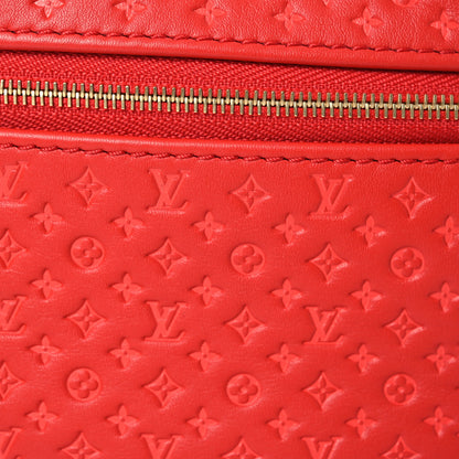 Louis Vuitton Calfskin Nanogram Embossed Loop PM Rouge 8 of 13