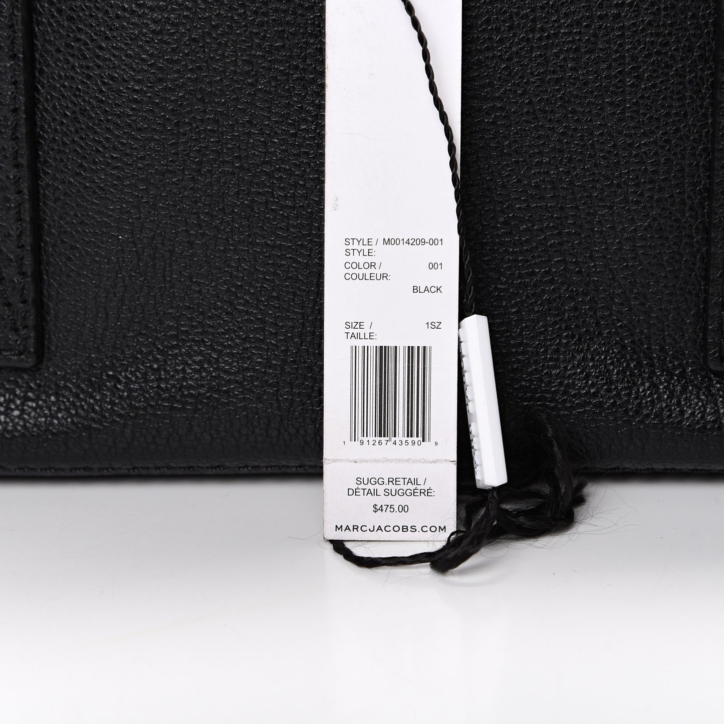 Pebbled Calfskin Wellington Satchel Black