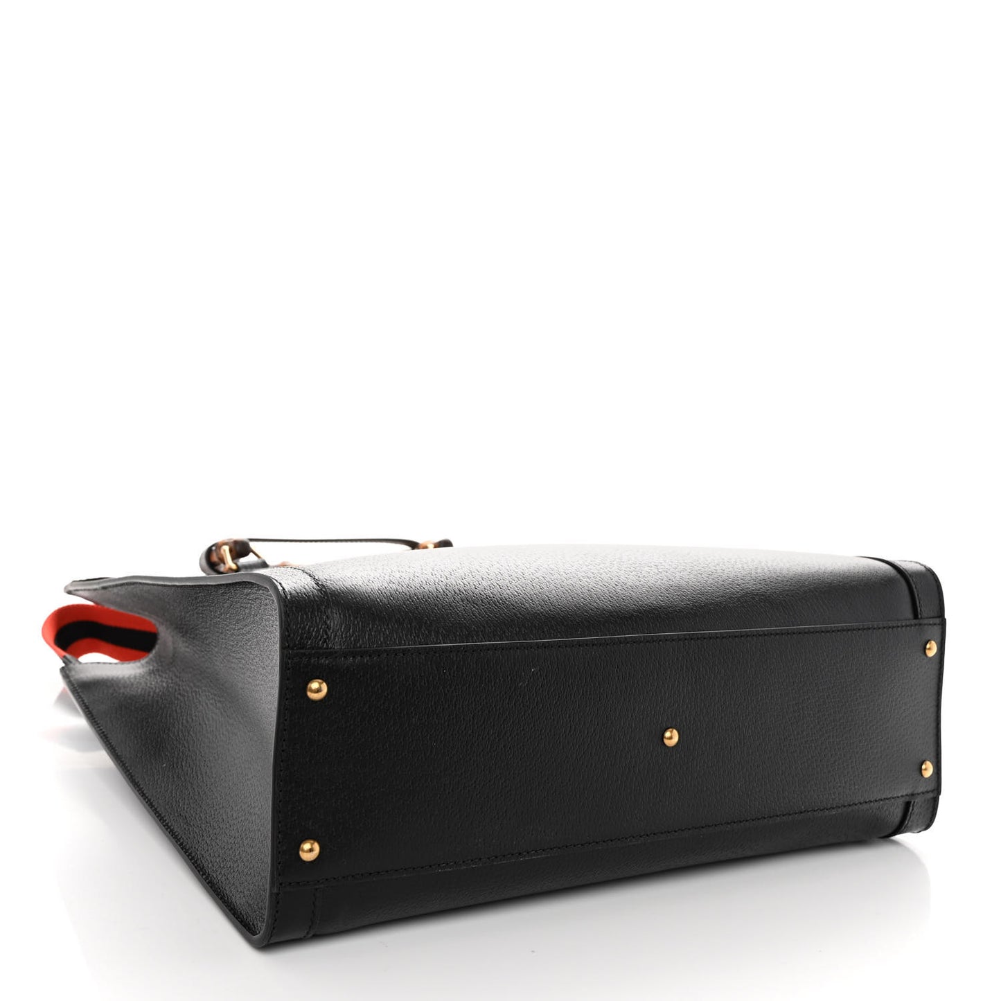 Wonka Grain Calfskin Large Diana Tote Bag Black
