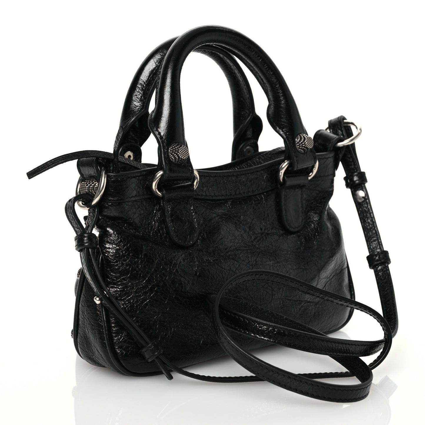 Agneau Arena Neo Cagole Mini Handbag Black