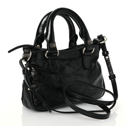 Balenciaga Agneau Arena Neo Cagole Mini Handbag Black 4 of 15