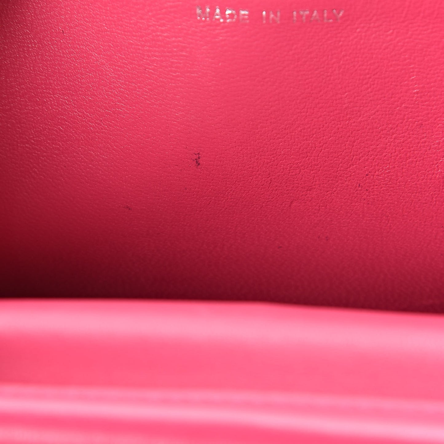 Lambskin Quilted Wallet On Chain WOC Pink