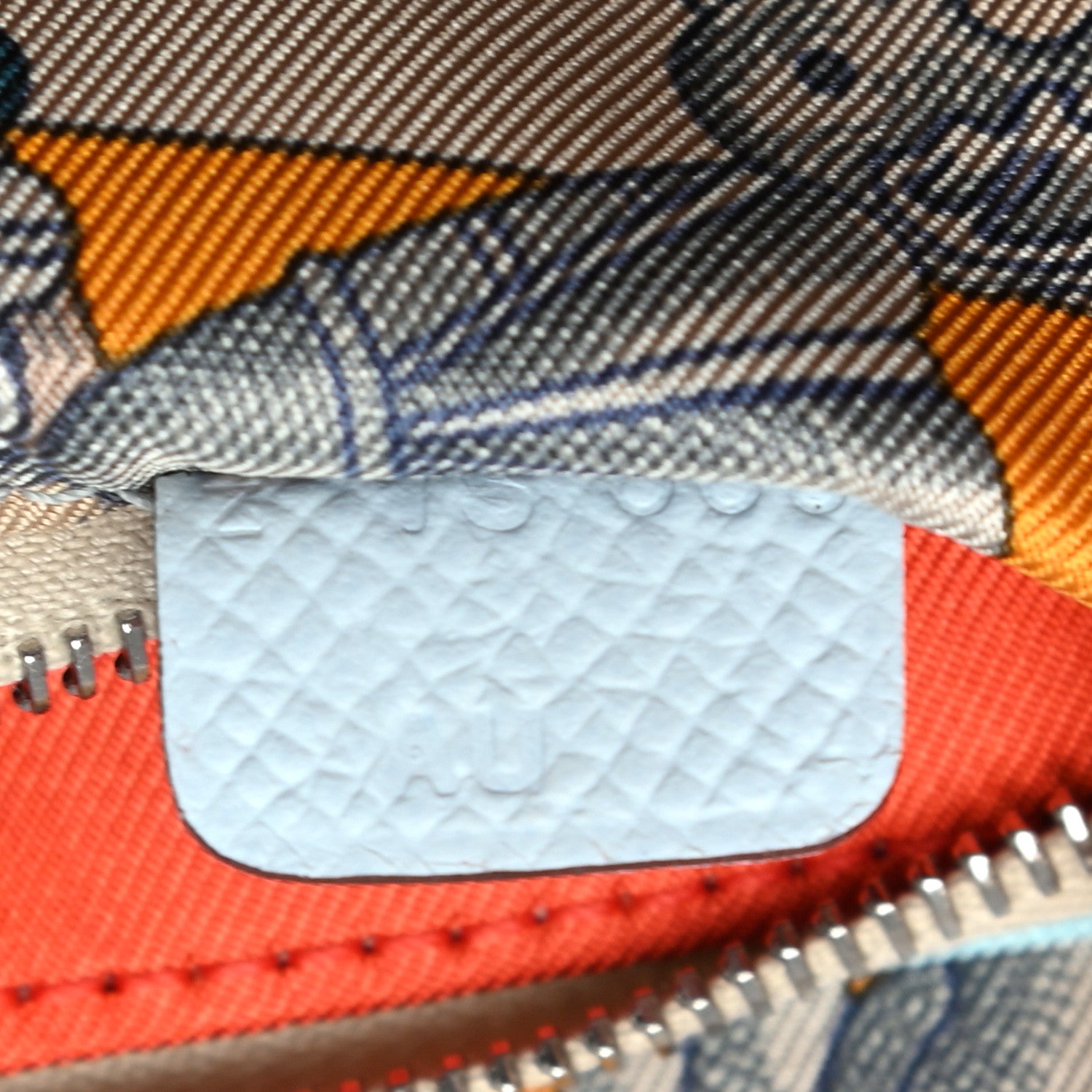 Hermes Epsom Silk'in Compact Wallet Bleu Brume Gris Perle 7 of 7