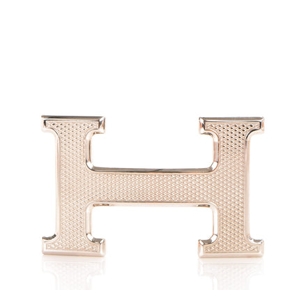Hermes Togo Box 32mm Guilloche H Belt 80 Orange Black 6 of 9