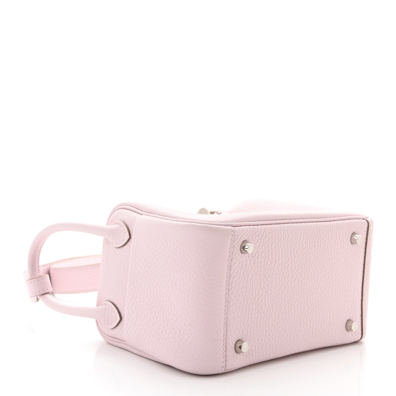 Hermes Taurillon Clemence Verso Mini Lindy 20 Mauve Pale 4 of 11